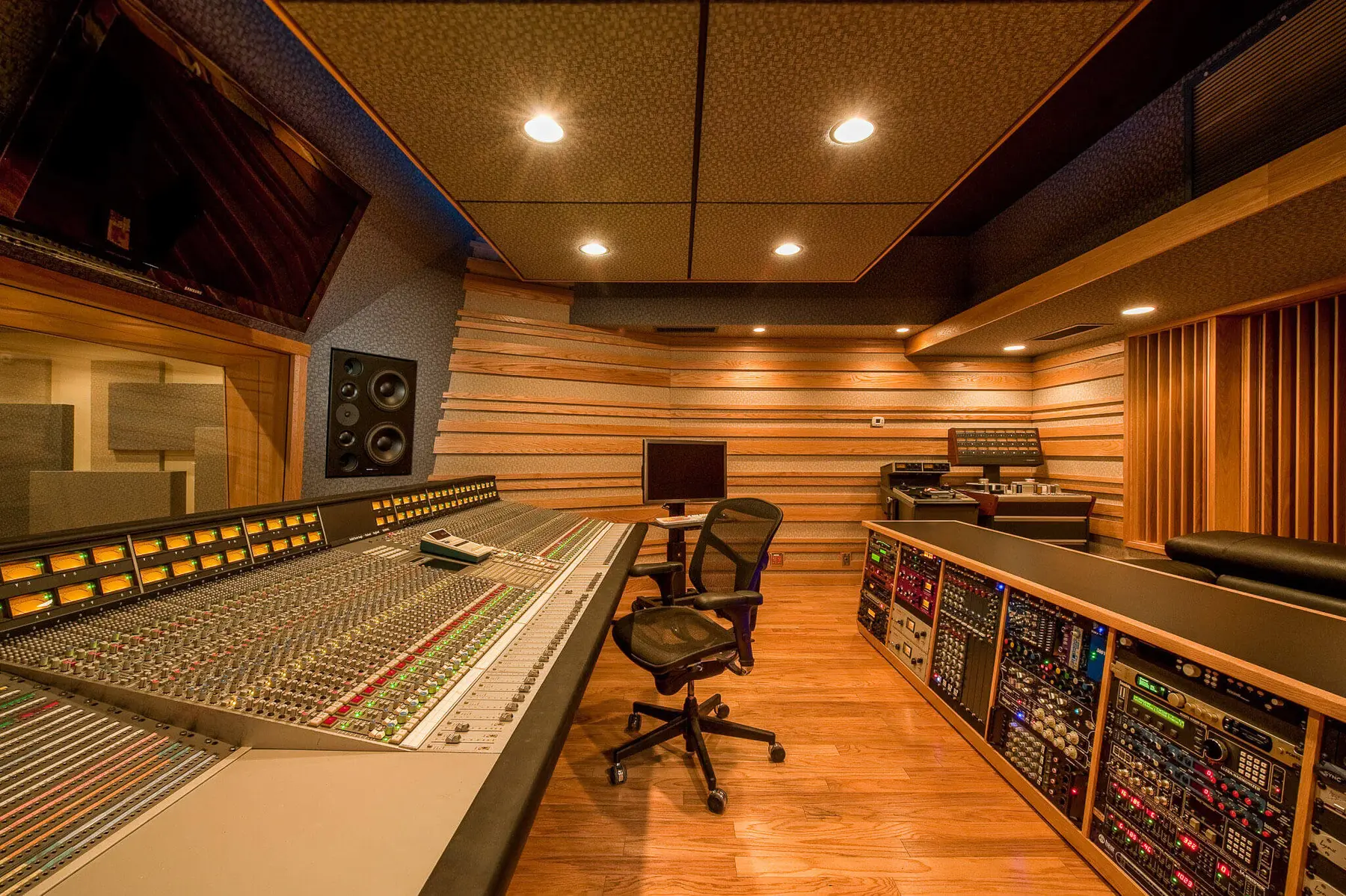 Clear Track Studios interior by Brett Acoustics